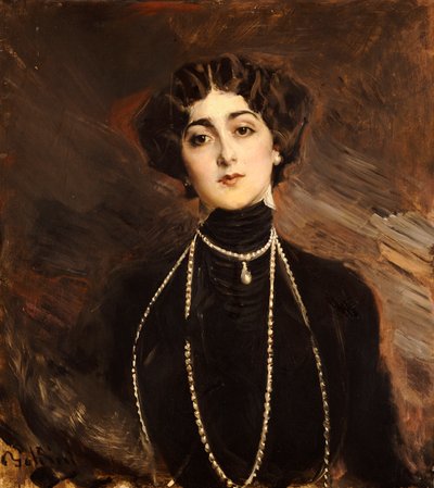 Portret Liny Cavalieri, ok. 1901 autorstwa Giovanni Boldini