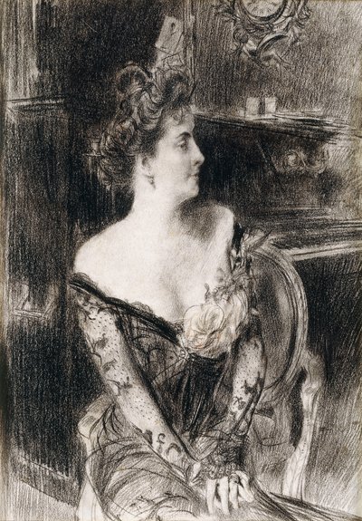 Portret Madame X, ok. 1901-1902 autorstwa Giovanni Boldini