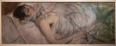 Hrabina Rasty Leżąca autorstwa Giovanni Boldini