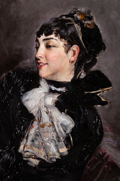 A condessa de Rasty no sofá, detalhe polonês autorstwa Giovanni Boldini