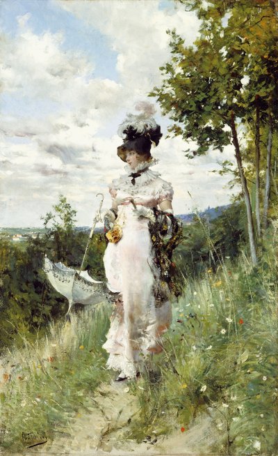 Letni spacer autorstwa Giovanni Boldini