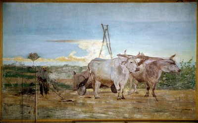 Zebrany obornik zwierzęcy (olej na płótnie) autorstwa Giovanni Boldini