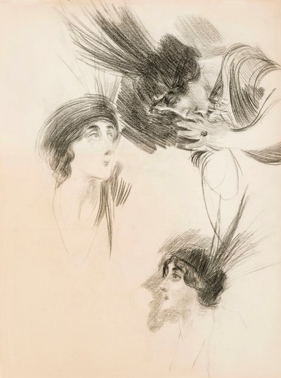 Trzy etiudy do Portretu Dory di Rudinì Labouchère. autorstwa Giovanni Boldini