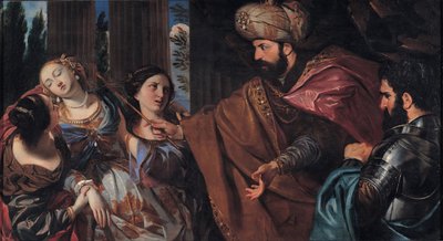 Estera przed Aswerusem, między 1660 a 1670 autorstwa Giovanni Bonatti