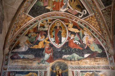 Wniebowstąpienie, c.1492 (fresk) autorstwa Giovanni Canavesio