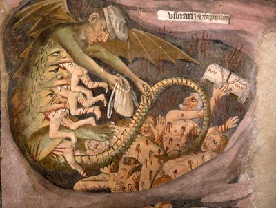 Wyrok Ostateczny, c.1492 (szczegóły 3702475) autorstwa Giovanni Canavesio
