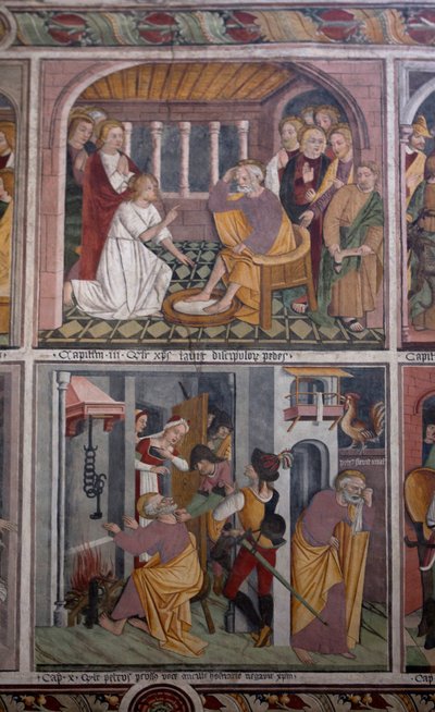 Sceny z życia Chrystusa, ok.1492 (fresk) autorstwa Giovanni Canavesio