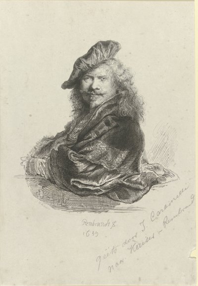 Portret Rembrandta Harmensza. z Renu autorstwa Giovanni Caramelli