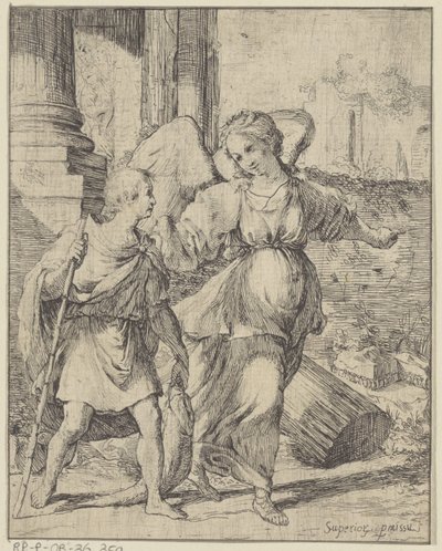 Tobiasz w Aniele autorstwa Giovanni Citosibio Guidi