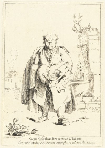 Gaspar Gribolari, sprzedawca towarów używanych w Padwie (Gaspar Gribolari, sprzedawca towarów używanych w Padwie) autorstwa Giovanni David