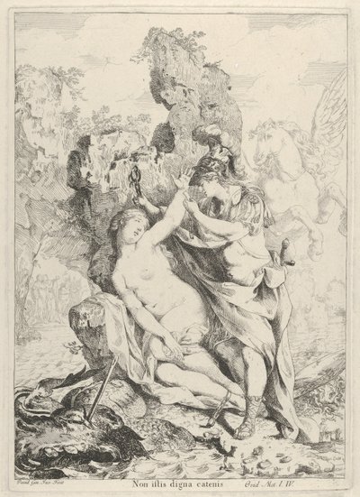 Perseusz ratujący Andromedę, 1775. autorstwa Giovanni David