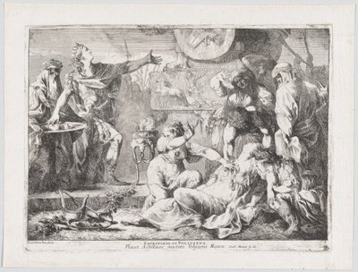 Ofiara Polyxena, 1776. autorstwa Giovanni David