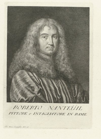 Portret artysty Roberta Nanteuila Portrety artystów (tytuł serii) autorstwa Giovanni Domenico Campiglia