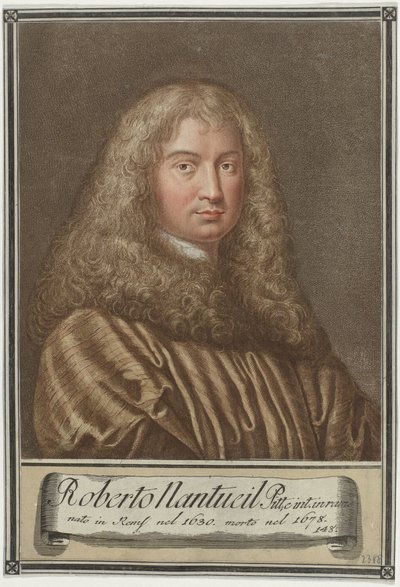 Portret artysty Roberta Nanteuila Portrety artystów (tytuł serii) autorstwa Giovanni Domenico Campiglia