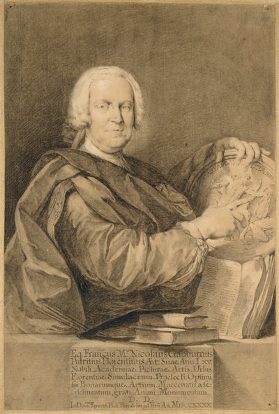 Portret kawalera Francesco Marii Niccolò Gabburriego autorstwa Giovanni Domenico Ferretti