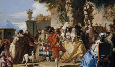 Taniec na wsi, ca. 1755. autorstwa Giovanni Domenico Tiepolo