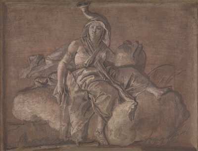 Afryka. autorstwa Giovanni Domenico Tiepolo
