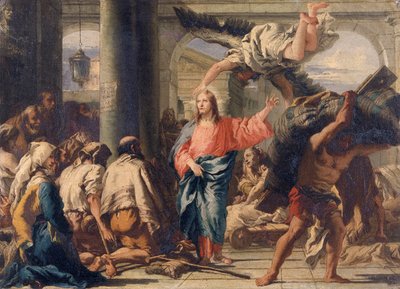 „Chrystus przy sadzawce Bethesda”, 1780 autorstwa Giovanni Domenico Tiepolo