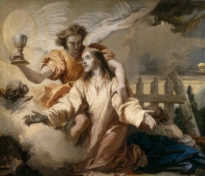 Chrystus na Górze Oliwnej. 1772 autorstwa Giovanni Domenico Tiepolo