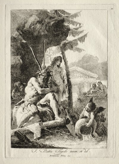 Figury rzeczne autorstwa Giovanni Domenico Tiepolo
