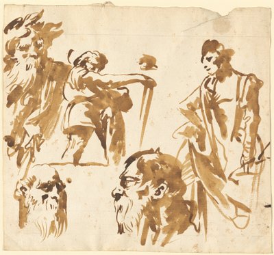 Figury i twarze autorstwa Giovanni Domenico Tiepolo