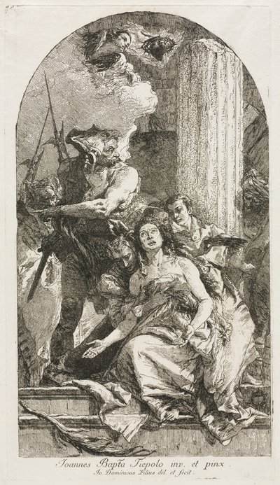 Męczeństwo św. Agaty autorstwa Giovanni Domenico Tiepolo