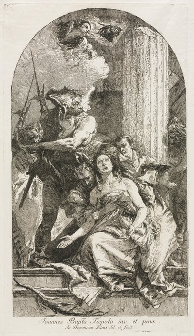 Męczeństwo św. Agaty. autorstwa Giovanni Domenico Tiepolo