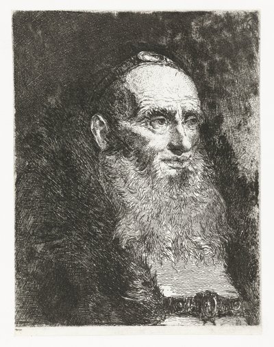 Starzec Kolekcja głów (tytuł serii) Raccolta di Teste (tytuł serii) autorstwa Giovanni Domenico Tiepolo