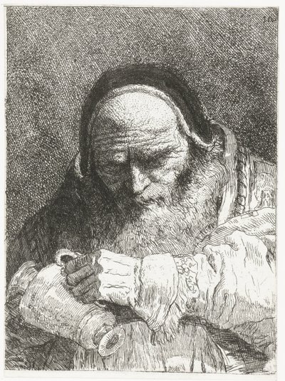 Papież z dzbankiem Kolekcja głów (tytuł serii) Raccolta di Teste (tytuł serii) autorstwa Giovanni Domenico Tiepolo