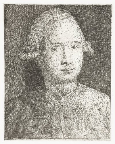 Portret Giovanniego Domenico Tiepolo Kolekcja głów (tytuł serii) Raccolta di Teste (tytuł serii) autorstwa Giovanni Domenico Tiepolo