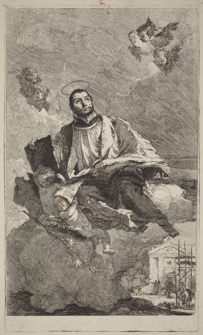 Święty Kajetan z Thiene autorstwa Giovanni Domenico Tiepolo