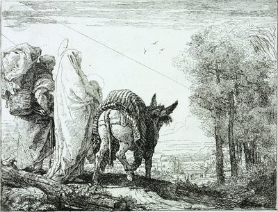 Ucieczka do Egiptu autorstwa Giovanni Domenico Tiepolo