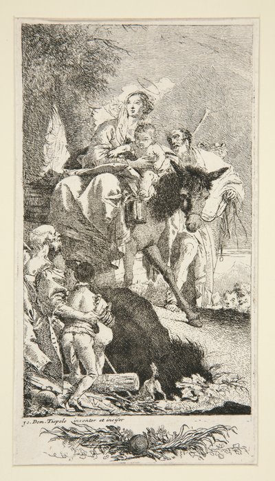 Święta Rodzina z Żebrakiem i jego Synem autorstwa Giovanni Domenico Tiepolo
