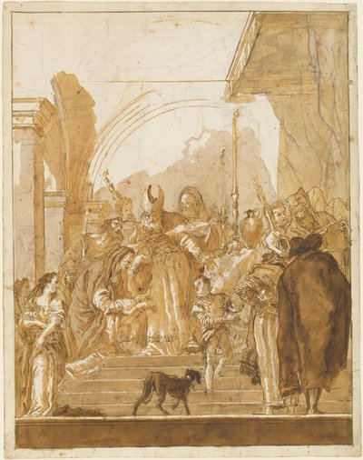 Ofiarowanie w świątyni autorstwa Giovanni Domenico Tiepolo