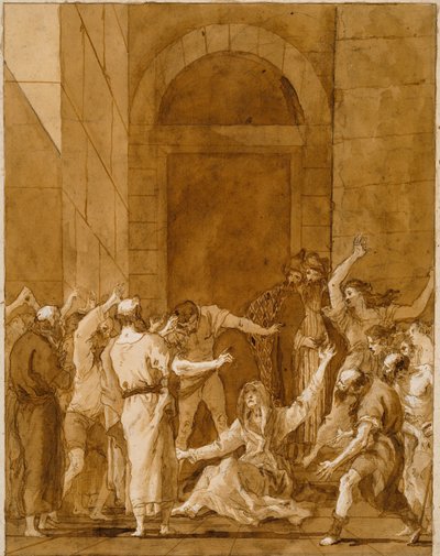 Wskrzeszenie Tabitha autorstwa Giovanni Domenico Tiepolo