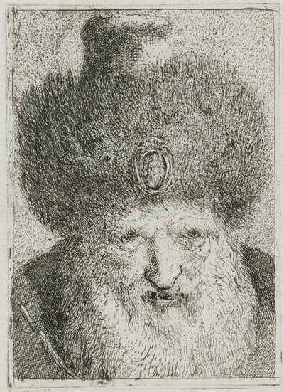 Turek w futrzanym kapeluszu, z Raccolta di Teste (Kolekcja Głów) autorstwa Giovanni Domenico Tiepolo
