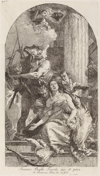Męczeństwo św. Agaty autorstwa Giovanni Domenico Tiepolo after Giovanni Battista Tiepolo