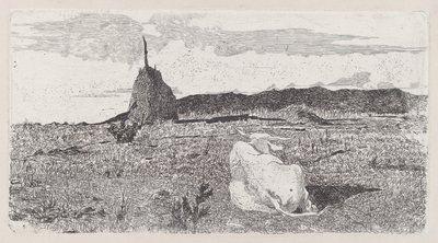 Święta Krowa [Pio u góry] autorstwa Giovanni Fattori