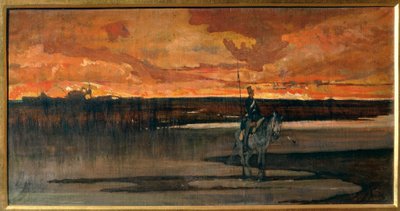 Włochy, Florencja, Lancer autorstwa Giovanni Fattori