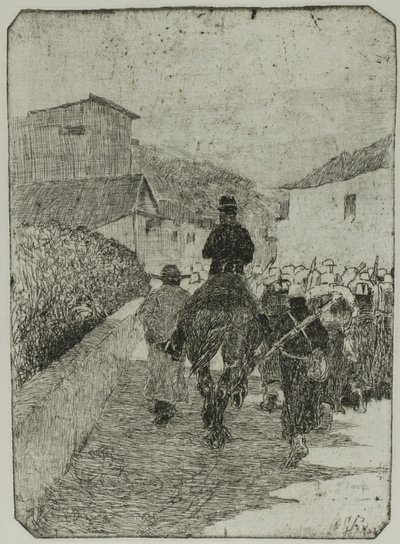 Promenada Wojskowa autorstwa Giovanni Fattori