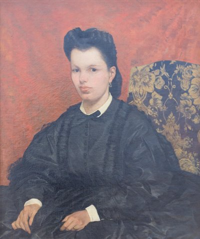 Portret pierwszej żony, ok. 1865, Giovanni Fattori (malarstwo) autorstwa Giovanni Fattori