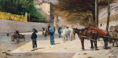 Aleja Księcia Amedeo autorstwa Giovanni Fattori