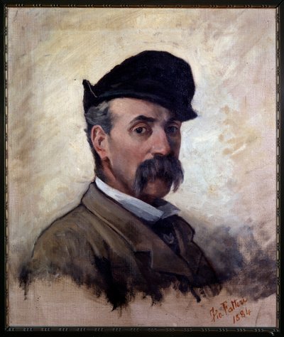 Autoportret w wieku 59 lat (Malarstwo autorstwa Giovanni Fattori