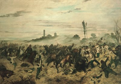 Bitwa pod Montebello autorstwa Giovanni Fattori