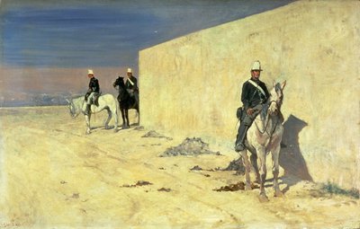 Zegarek (Biała Ściana), ok.1871 (panel) autorstwa Giovanni Fattori
