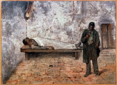 Kostnica czy obojętny - Malarstwo autorstwa Giovanni Fattori