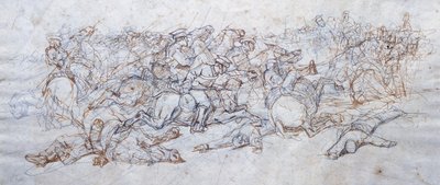 Szarża ułanów autorstwa Giovanni Fattori