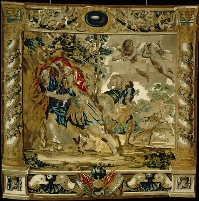 Dydona i Eneasz szukają schronienia przed burzą autorstwa Giovanni Francesco (1610 62) Romanelli