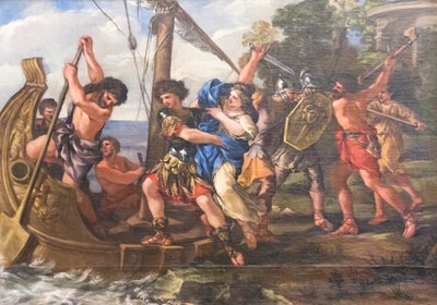 Porwanie Heleny autorstwa Giovanni Francesco (1610 62) Romanelli