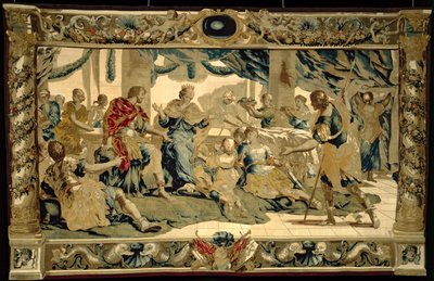 Kupidyn w przebraniu syna Eneasza wręcza Dydonie prezenty autorstwa Giovanni Francesco (1610 62) Romanelli